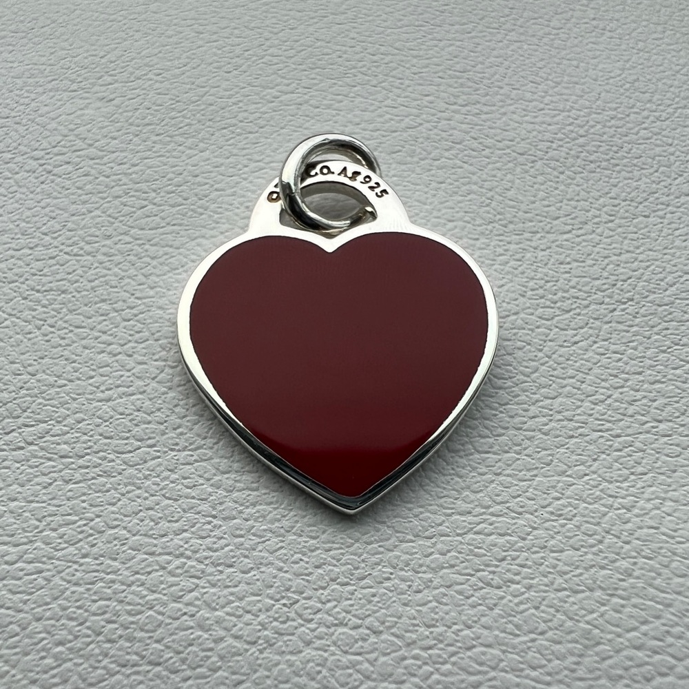 RTT red enamel small heart charm
